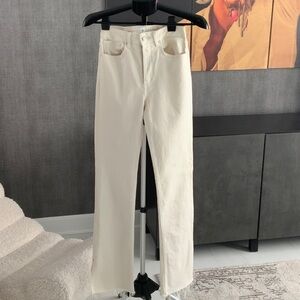 Anine Bing Ecru Roy Jeans 27